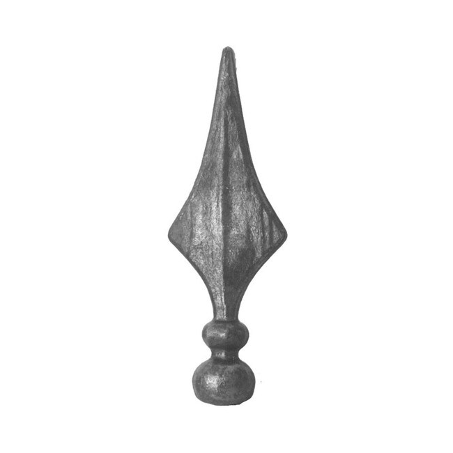 1-3/8" Base x 7-7/8" H Wrought Iron Spear Points