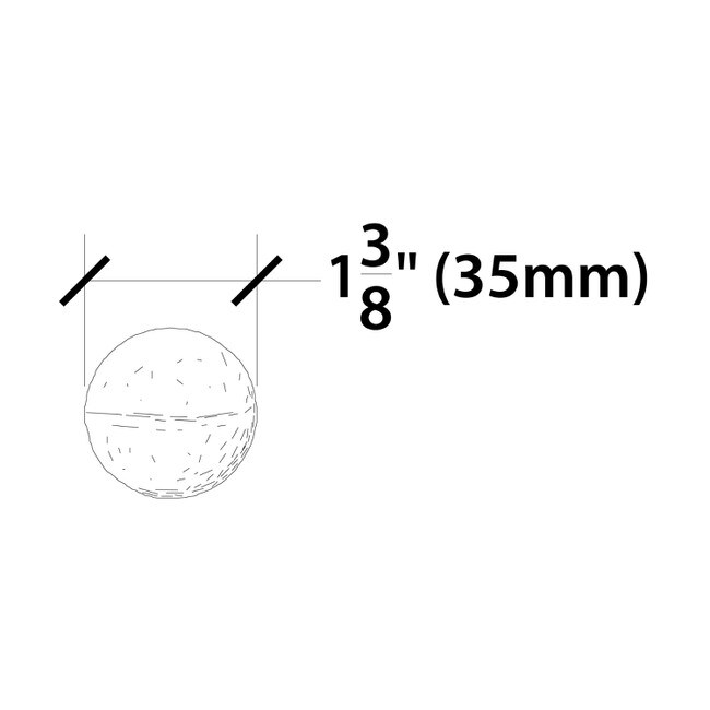 1-3/8" Dia Wrought Iron Hot-Stamped Spheres