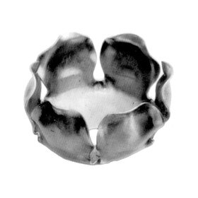 2-1/8" Dia x 1-5/16" H Wrought Iron Flowers