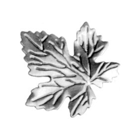 3" x Wide x 2-3/4" H Wrought Iron Leaf
