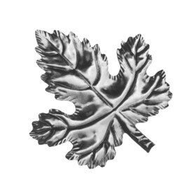 7-1/2" x 7- 5/8" H Wrought Iron Leaf