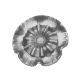 14 Gauge x 2-3/8" x Dia Wrought Iron Floral Elements