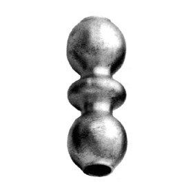1-3/16" W x 3-3/8" H x 1/2" x DiaHole Wrought Iron Bushings