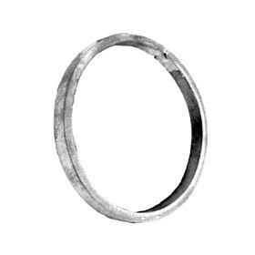 1/2" x 1/4" x 3-15/16" Dia Wrought Iron Rings(Smooth)