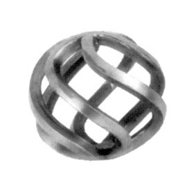 1/4" Square x 2-3/4" W x With 6 Filaments Wrought Iron Baskets