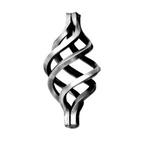 Fits 1" Square 3-3/4" W x 7-1/16" H Wrought Iron Baskets
