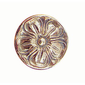 3-7/8" Dia Solid Brass Wrought Iron Floral Element