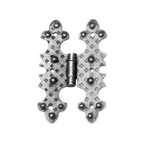 3-5/8" W x 2-1/8" H Wrought Iron Hinges