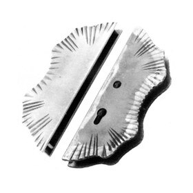 1-3/16" x 4-1/8" W x 11-1/4" H Wrought Iron Locksets | WI-181/10 Series