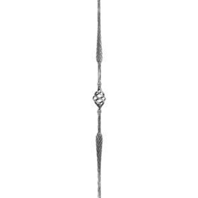 9/16" Square x 35-7/16" H Wrought Iron Balusters | WI-2008/11 Series