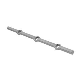 5/8" Square x 5/8" Square Holes x 78-3/4" H Wrought Iron Hot Pcd.Bar