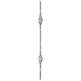 Mtl 1/2"Sq. X 47"H Wrought Iron Classic Balusters