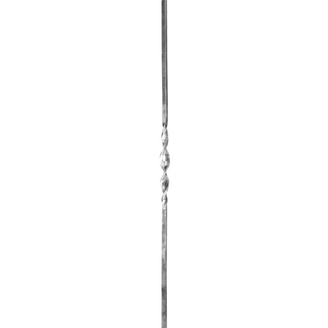 1/2" Square x 35-7/16" H Wrought Iron Twisted Balusters