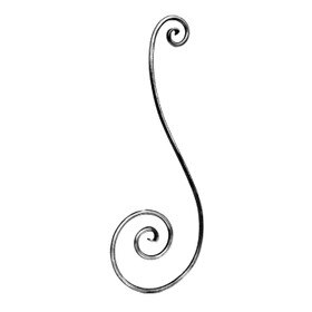 1/2" Dia x 9-7/8" W x 28-3/8" H Curved Balusters