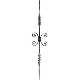 9/16" Dia x 6-11/16" W x 35-7/16" Wrought Iron Baluster