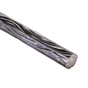 1/2" Dia x 10" L Wrought Iron Hammereed Round Tree Bark Bars