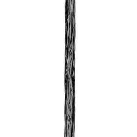 9/16" 10 Ft Wrought Iron Hammered Round Tree Bark Bars