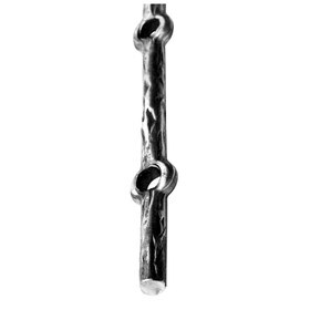 Mtl.9/16"Dia.,78"L 14holes P/ Bar. Wrought Iron Pierced Bars