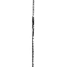 Mtl 1" X 1" 47" High Wrought Iron Newel Posts