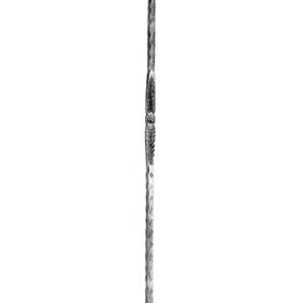Mtl 1" X 1" 47" High Wrought Iron Newel Posts