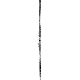 Mtl 9/16" X 9/16" 35 7/16"H Wrought Iron Classic Balusters | WI-64/F/3 Series