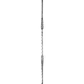 Mtl 9/16" X 9/16" 35 7/16"H Wrought Iron Classic Balusters | WI-64/F/5 Series
