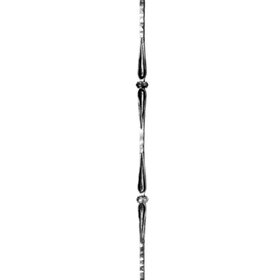 9/16" Square x 47" H Wrought Iron Balusters | WI-64/I/2/L Series
