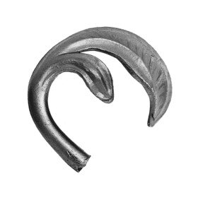 1/2" Base x 2-3/4" W x 3-9/16" H Wrought Iron Floral Element