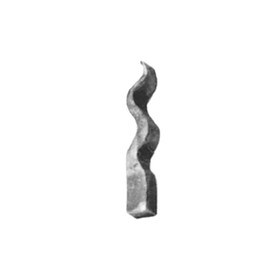 5/16" x 5/16" x 2-3/16" H Wrought Iron Spear Points