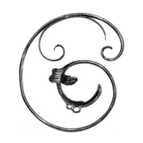 Opposite Hand Of Pt#Wi 94/C/11 Wrought Iron Scrolls