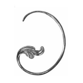 1-3/16" Dia x 7-1/2" W x 10-5/8" H Right Hand-Wi Scrolls