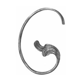1-3/16" Dia x 7-1/2" W x 10-5/8" H Left Hand-Wi Scrolls