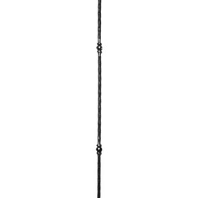 1/2" Square x 39-1/2" H Wrought Iron Baluster