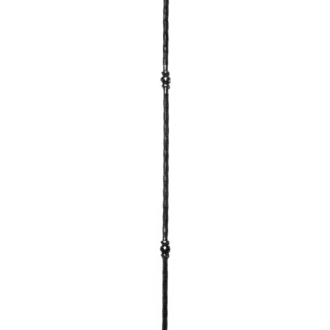 1/2" Square x 39-1/2" H Wrought Iron Baluster