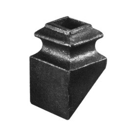 1/2"Sq Hole 1 3/8"X2" Pitch Cast Iron Shoe 40 Degree Pitch