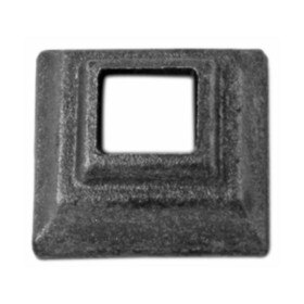1 3/16" Hole 2 3/8" Sq. Wrought Iron Shoe
