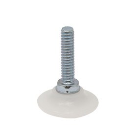 1-1/8in Dia White PE Base | Windsor Plastic Base Leveler