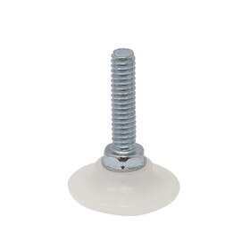 1-1/8in Dia White PE Base | Windsor Plastic Base Leveler
