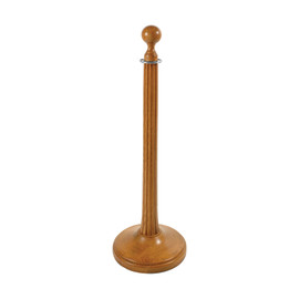 41in H | Medium English Sold Red Oak | Top 1 Shaft 1 | Plain Round Base Stanchion