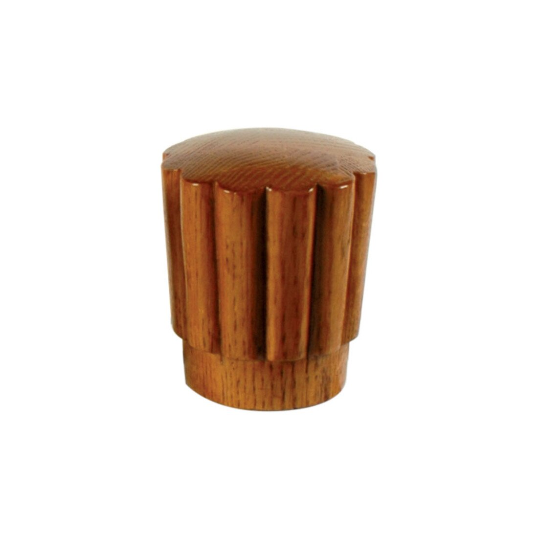 41in H | Medium English Sold Red Oak | Top 4 Shaft 1 | Plain Round Base Stanchion