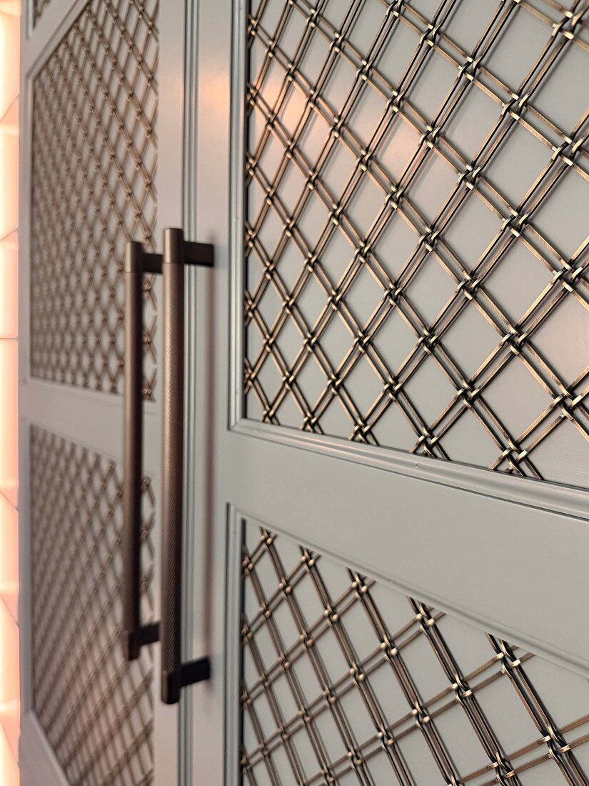 Square Press Crimp | Woven Wire Grille | WWG-11614P Series by Kent Design