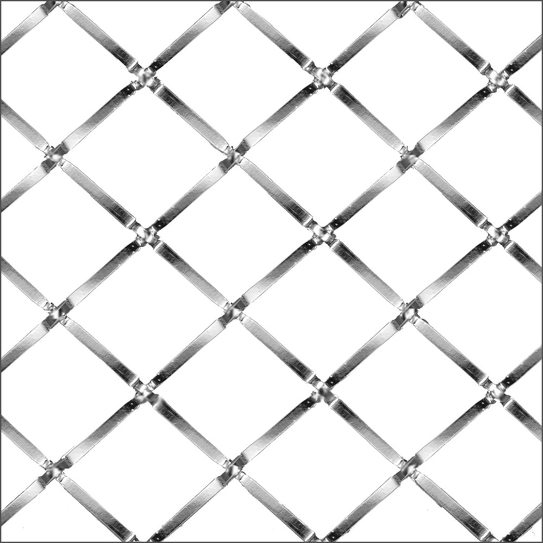Square Press Crimp | Woven Wire Grille | WWG-316P Series by Kent Design