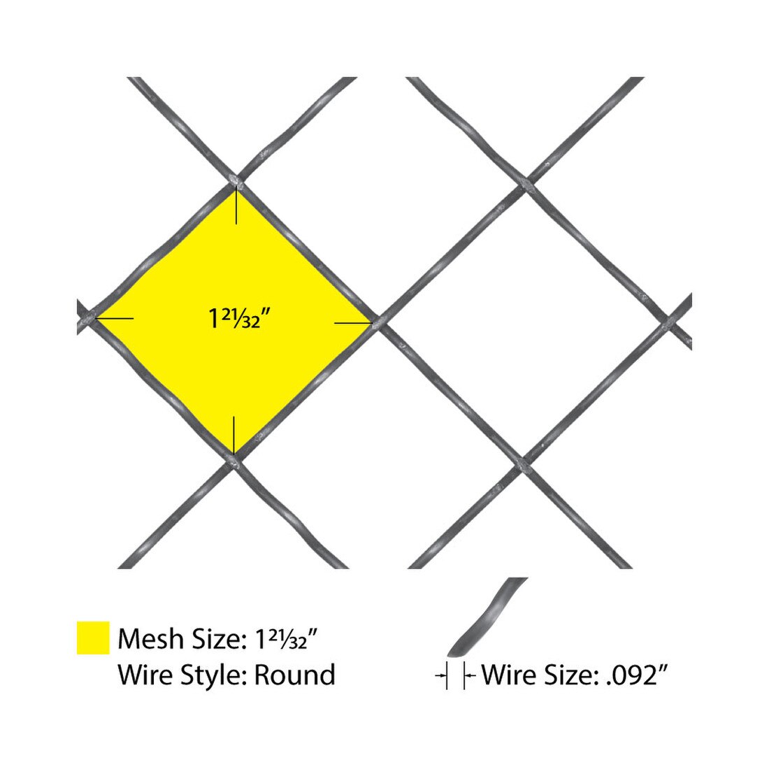 Round Intercrimp | Woven Wire Grille | WWG-613C Series by Kent Design