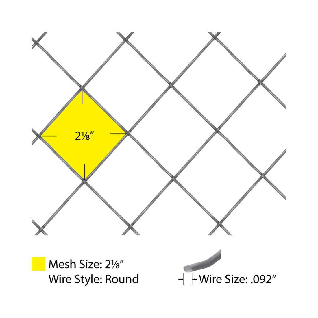 Round Intercrimp | Woven Wire Grille | WWG-812C Series by Kent Design