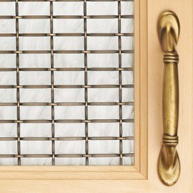 Round Flat Crimp | Woven Wire Grille | WWG-MD11 Series by Kent Design