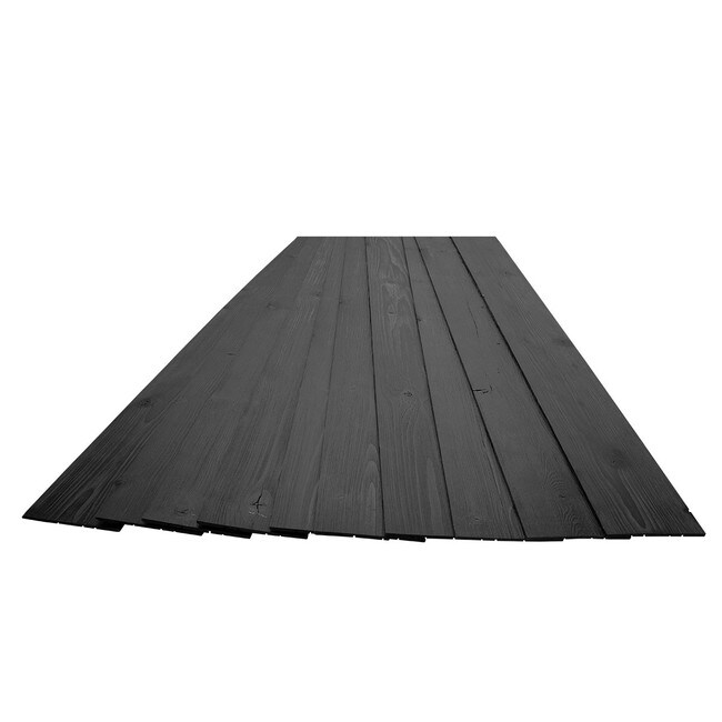 5-1/8in W x 3/16in Thick x 46-1/2in Long | Ebony Finish Pine Planks | Wood Wallscapes Wallcovering