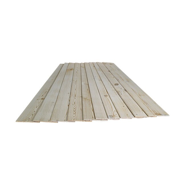 5-1/8in W x 3/16in Thick x 46-1/2in Long | Natural Spruce Finish Pine Planks | Wood Wallscapes Wallcovering
