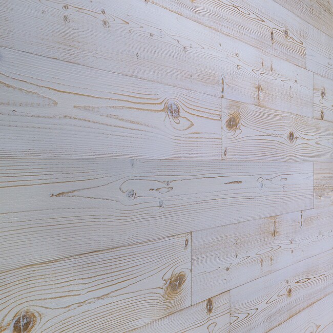 5-1/8in W x 3/16in Thick x 46-1/2in Long | Natural Spruce Finish Pine Planks | Wood Wallscapes Wallcovering