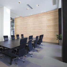 5-1/8in W x 3/16in Thick x 46-1/2in Long | Natural Tan Finish Pine Planks | Wood Wallscapes Wallcovering
