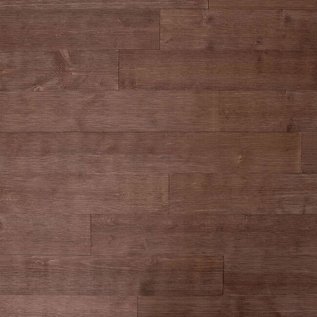 5-1/8in W x 3/16in Thick x 46-1/2in Long | Rocky Ridge Red Finish Pine Planks | Wood Wallscapes Wallcovering